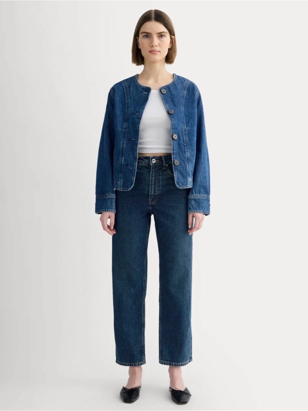 Everlane Way High Jean in Dark Indigo!